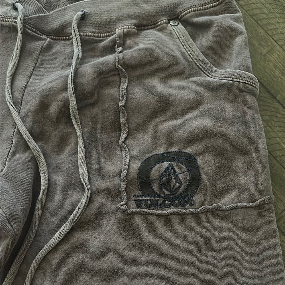 Volcom Wide Leg Low Rise Drawstring Pants - image 3